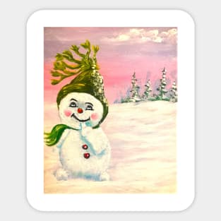 Cute Snowman Sticker